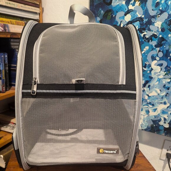 Texsens Innovative Traveler Bubble Backpack Pet Carriers (Black) - Picture 1 of 4